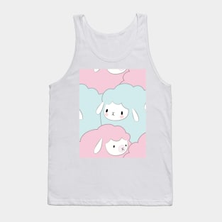 Sheep Pattern Illustration Tank Top